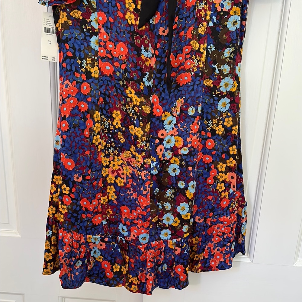 Anthropologie Floral Mini Dress - Red, Blue, Yellow - Picture 6 of 6